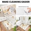 12 Panels Pet Playpen 16”x12” Plastic Rabbit Cage Small Animal