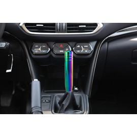 Bashineng Long Shift Knob Aluminum Alloy Metal Gear Stick Shifter Handle Transmission Shifting Lever Fit Most Manual Automatic Cars Truck SUV Vehicle (Multicolour)