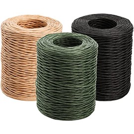 ZEAYEA 3 Rolls Floral Wire, 2mm x 1968 Feet Bind Wire Twine, Florist Wire for Flower Bouquet, Craft Wire for Wreath Making Craft Floral Flower Arrangements Garland