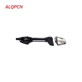 Manija de puerta delantera izquierda exterior cromada con pintura negra compatible con Kia Optima 2016-2019