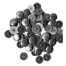 TERF® Black Press-Fit Pozi Screw Cover Cap 12mm (1/2 Inch) Diameter Push It Clip On Covers for Pozidriv Head Most of Ø 6g - 8g (3.5mm - 4mm) Screw Size - Pack of 100