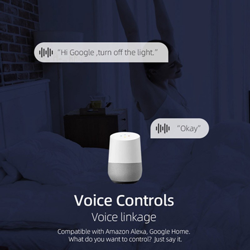 Small Intelligent Circuit Breaker Voice Control Timed Delay Remote WiFi