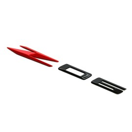 1Pc Z06 Emblems 3D Badge Nameplate Letter Compatible with 2023-2024 C8 85623536 OEM Size (Black Red)