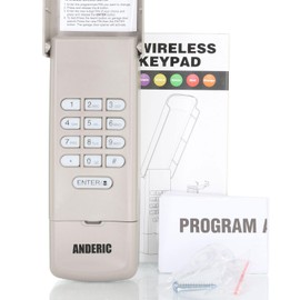 Anderic 877MAX Garage Door Keypad Compatible with Liftmaster Garage Door Openers Fit for All Liftmaster Garage Door Openers Manufactured Since 1993 for Purple Yellow Green Red Orange Learn Keys