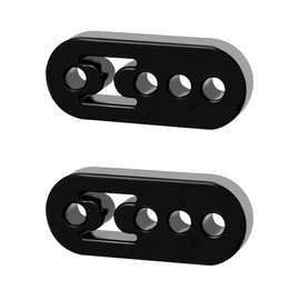 QWORK® Pack of 2 Car Exhaust Hanger 4 Hole Universal Rubber Exhaust Holder Silencer for Most Cars