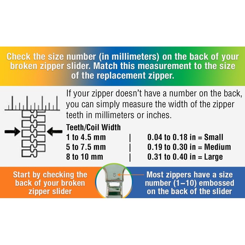 FixnZip (Large, Black Nickel - See Size Guide - Universal
