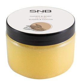 SNB Professional Sugar Scrub 300 ml mit Kakao und Pflanzenölen – Peelendes Körperpeeling mit braunem und weißem Zucker, pflegenden Ölen und Schokoladen-Kokos-Duft – Körperpflege – Hautpflege