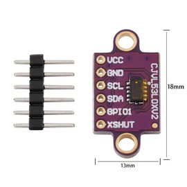 GERUI VL53L0X Time-of-Flight Distance Sensor Flight Measurement ToF Laser Range Finder 940nm Laser Detect Module, Serial Port PWM Output Pack of 6
