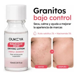 Loción Secante Antiacné Ácido Salicílico 10ml Oukeya