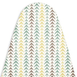 Encasa Ironing Board Covers (15 x 54 inch) Drawstring Tightening with Thick 3 mm Felt Padding, Easy Fit, Scorch Resistant, Printed - Multiarrow