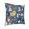 OZLNKPJL Decorative Throw Pillow Cover Case 18x18 inch,Cute Dogs Pillow