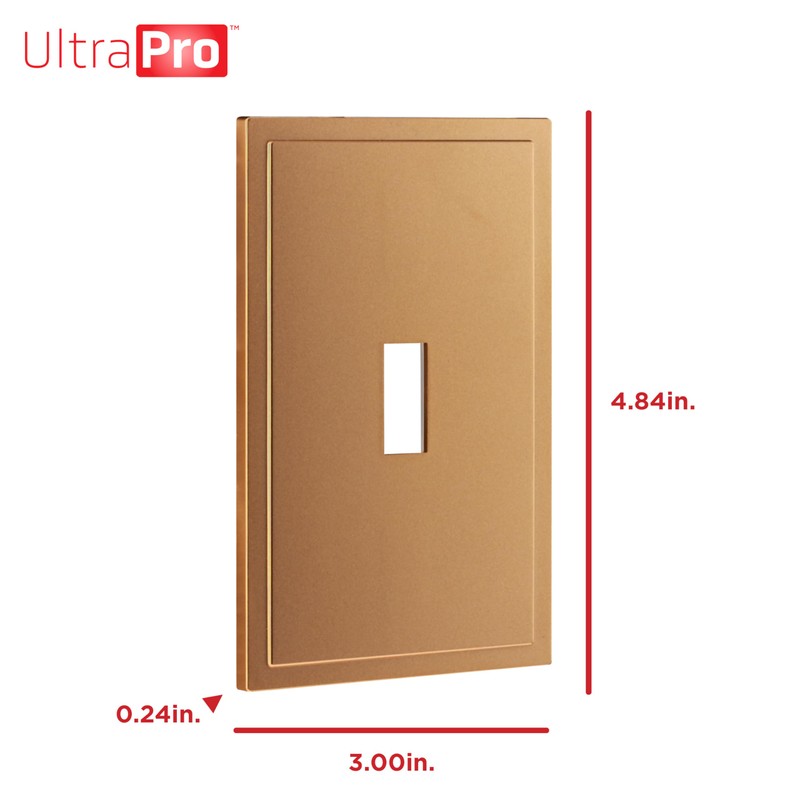 UltraPro Screwless Toggle Switch Wallplate, 1-Gang – Modern Snap-On Cover,