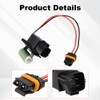 Radiator Fan Blower Motor Relay Resistor Compatible with 2009-2021 Chrysler