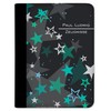 CreaDesign, Children's Certificate Folder with Name, Certificate Folder Stars Turquoise