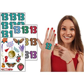 "13" Temporary Tattoo Tour Concert - Over 100 Tattoo Included - Lyrics, Songs - Removable Tattoo, Concert Outfit