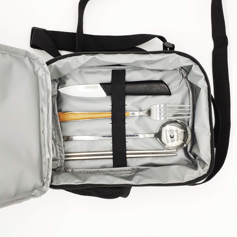 JIMOWANG Galaxy Wolf Insulated Lunch Bag with Shoulder Strap and