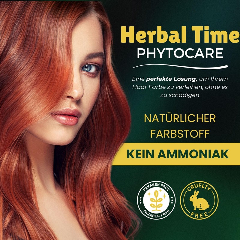 Phytocare Permanent Hair Colour, 20 Shades (7C Warm Copper)