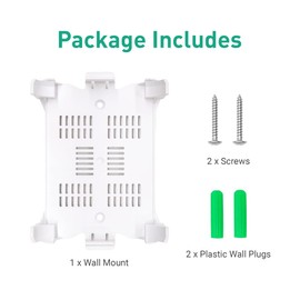GL.iNet Soporte de pared para router WiFi con tornillos, compatible con GL-A1300 (Slate Plus), GL-SFT1200 (ópalo), GL-MT1300 (Beryl), soporte para dispositivo de red, fácil de instalar (blanco)
