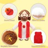 11" Jesus Plush, Heart of Jesus Doll for Kids, Jesus
