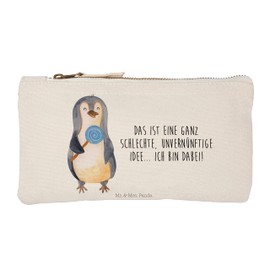 Parent-New Mr. & Mrs. Panda S Makeup Bag Penguin Lolli, White, Hand drawn