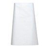 Tibard Classic Waist Apron (White, One Size (W-89cm / L-71cm))