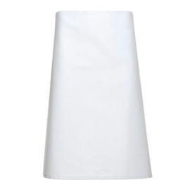 Tibard Classic Waist Apron (White, One Size (W-89cm / L-71cm))
