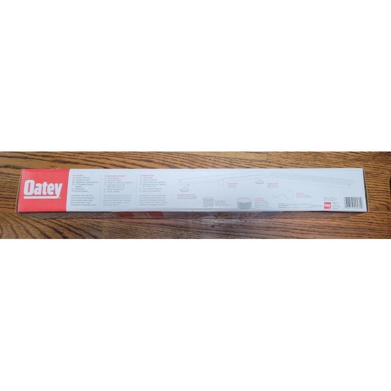 Oatey NEW Oatey Designline Stainless Steel Linear Shower Drain, Square