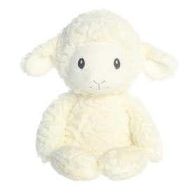 Aurora® Adorable Huggy Collection™ Leah Lamb™ Baby Stuffed Animal - Comforting Companion - Sensory Stimulation - White 13 Inches