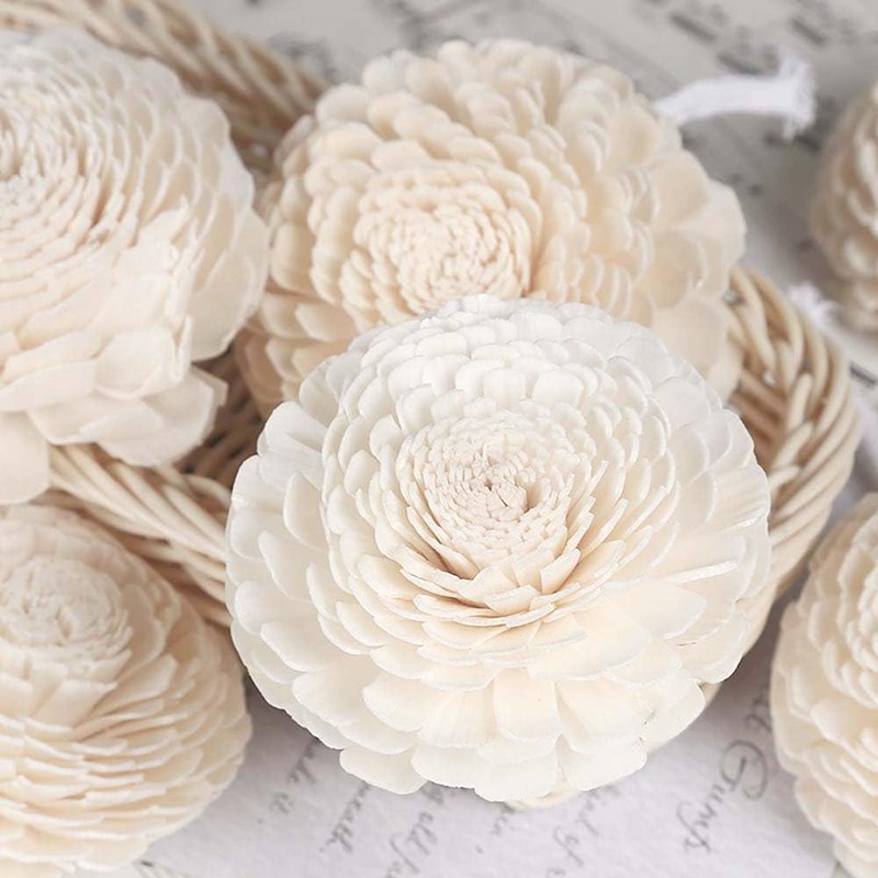 Flower Diffuser Sola Wood Flowers Natural Material Aromatherapy Reed Decorative