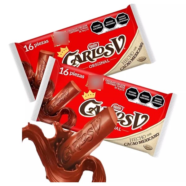 Nestlé Chocolate Carlos V Original 2 Pack 16 Pzas C/u