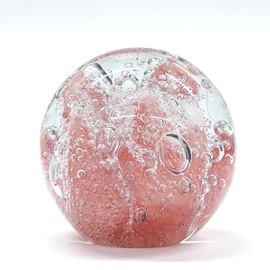 Keystone Glass Art Paperweight Pink Coral IN010528