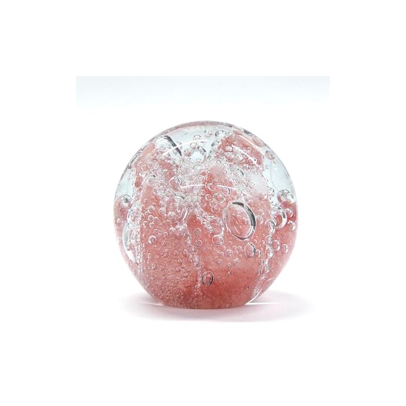 Keystone Glass Art Paperweight Pink Coral IN010528