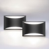 Aipsun Indoor Black Modern LED Wall Sconce Interior Wall Lights