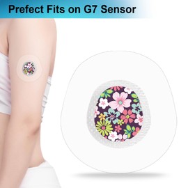 Kuruyo G7 Adhesive Patches & Stickers Sets 40 Pack Waterproof stelo Overpatch Sensor Covers Hypoallergenic Latex-Free Clear CGM Tape Strong Adhesion Long-Lasting to 10-15 Days