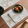 Washable Placemats Set of 4 for Dining Table, Elegant White
