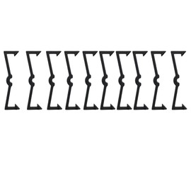 Fudeshe 100pcs Plastic Pegboard Hook Locks, Pegboard Hook Secure Clip Fastener Tool Peghook Lock Perforated Shelves M-Shaped Security Clips Loose-Proof