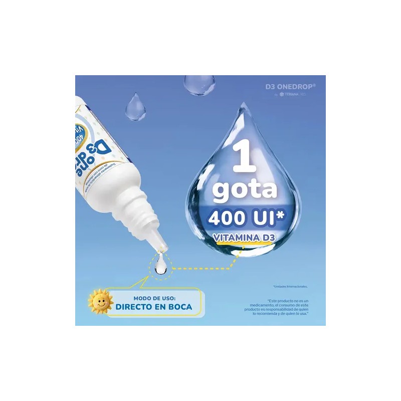 Suplemento D3 ONEDROP en gotas | Frasco de 3ml |