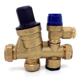 Caleffi - 22mm Inlet Control Multibloc Valve Group 533002CST / PRV Alternative