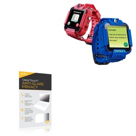 BoxWave Screen Protector Compatible with TickTalk 4 Watch - ClearTouch Anti-Glare Privacy (2-Pack), Privacy Screen Protector Flexible Film Anti-Glare