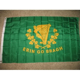 3X5 Ireland Irish Harp Super Poly Flag 3'X5'