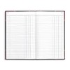 STAPLES Hardbound Journal, Black/Burgundy, 7.25" x 11.75", Ruled Writing Notebook