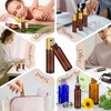 ZEJIA 10ml Roller Bottles for Essential Oils, 4 Pack Glass