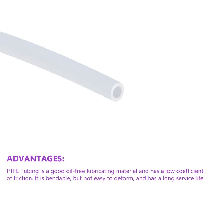 DMiotech 1pcs PTFE Tube PTFE Pipe PTFE Hose Insulation Tube