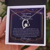 Larvincy To My Mom Necklace from Son with Heartfelt Message