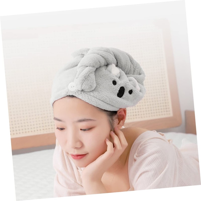 Baluue Thickened Hair Drying Cap Set Soft Salon Towels Absorbent