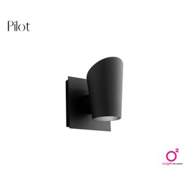 LUZAIRE DESIGN Oxygen 3-732-15 I The Pilot Collection LED Two Light Outdoor Wall Mount | 3000K | in A Black Finish | Modern Contemporary Light Fixture |