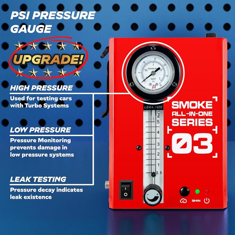 SMOKE MAN EVAP Smoke Machine Diagnostic Test Automotive Fuel Pipe