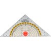 Kum 209.12.01 16cm PMMA Crystal Clear Acrylic Compass Triangle