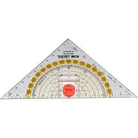 Kum 209.12.01 16cm PMMA Crystal Clear Acrylic Compass Triangle