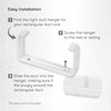 Vent Systems 2 Pack 110 x 55mm Plastic Wall Mount